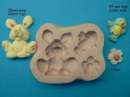 Bunny and Bird Silicone Mould